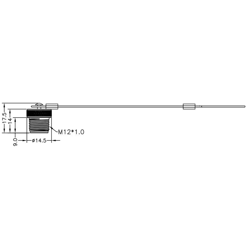 M12 male metal waterproof cap with stainless steel chain,brass with nickel plated screw
